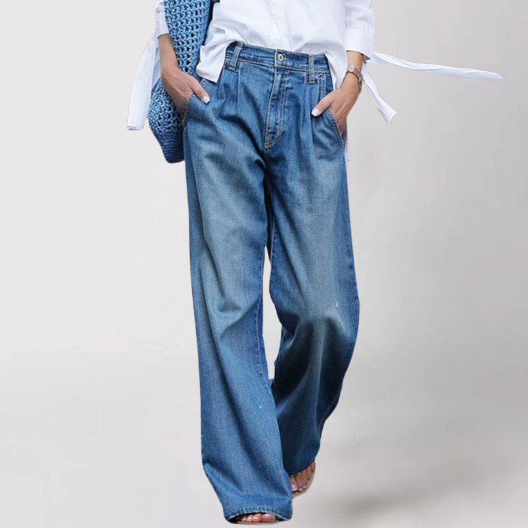 Luvo | Jean Femme – Coupe Ample et Jambes Droites