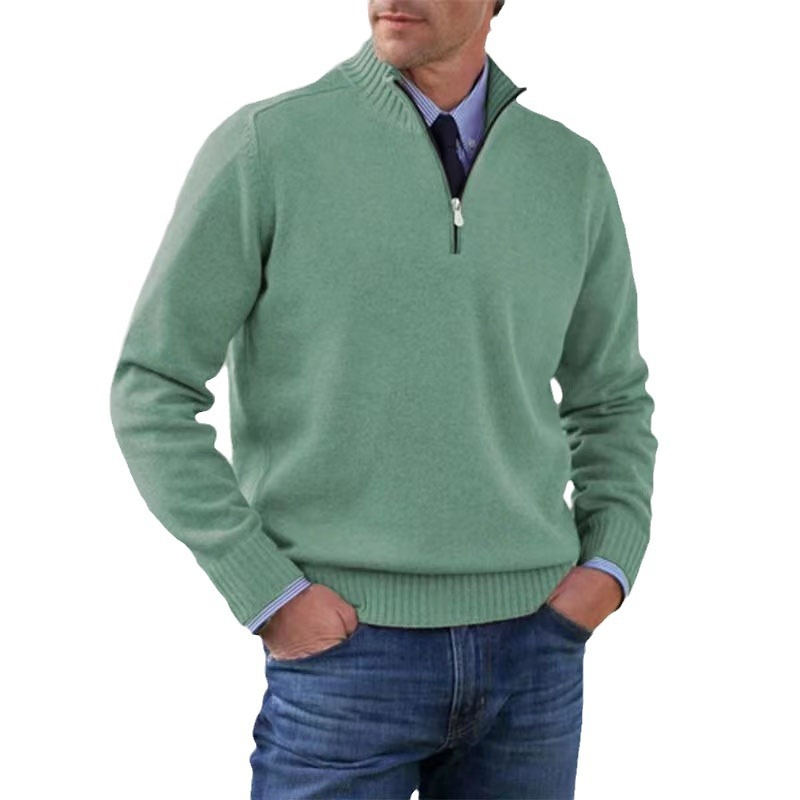 Luvo | Pull pour Homme – Demi-Fermeture Éclair et Manches Longues