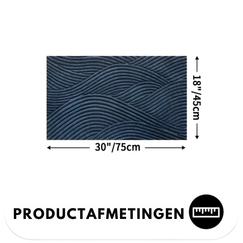 Luvo | Rectangular Non-Slip Doormat with Geometric Pattern