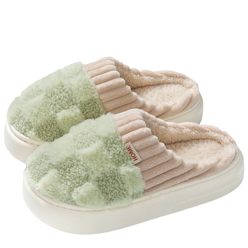 Luvo | Chaussons Unisexe Douillets – Motif à Carreaux