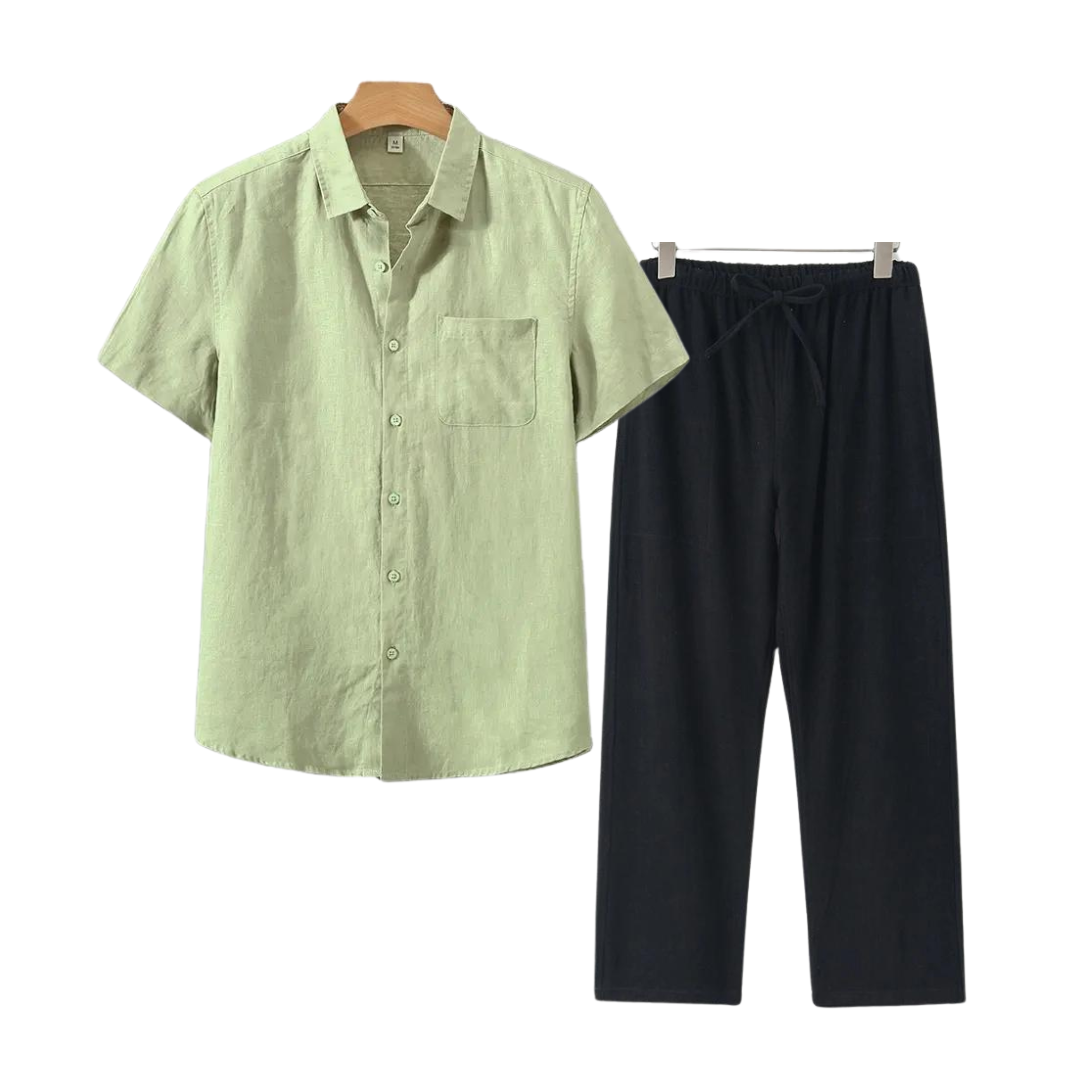 Luvo | Ensemble en Lin Parfait – Pour le Confort et le Style en Été