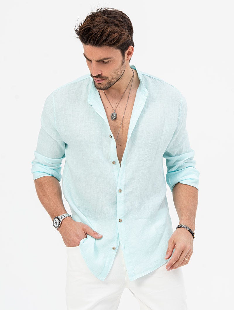 Luvo | Chemise en Lin d'Été pour Homme – Élégante et Fraîche