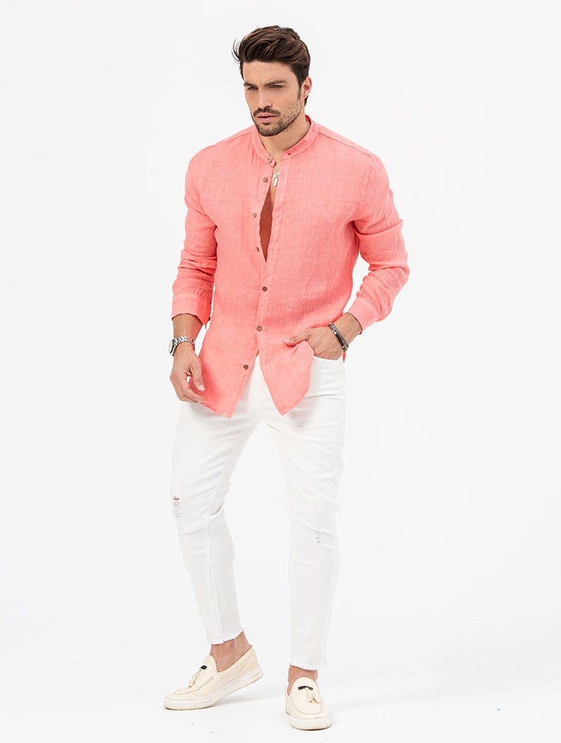 Luvo | Chemise en Lin d'Été pour Homme – Élégante et Fraîche