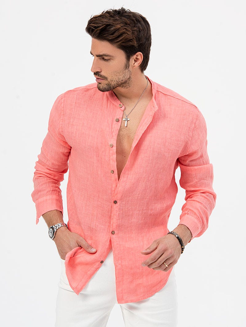Luvo | Chemise en Lin d'Été pour Homme – Élégante et Fraîche