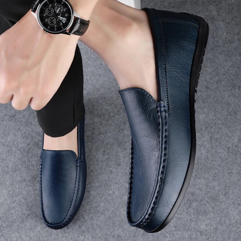 Luvo | Mocassins en Cuir Véritable – Élégance Classique et Confort