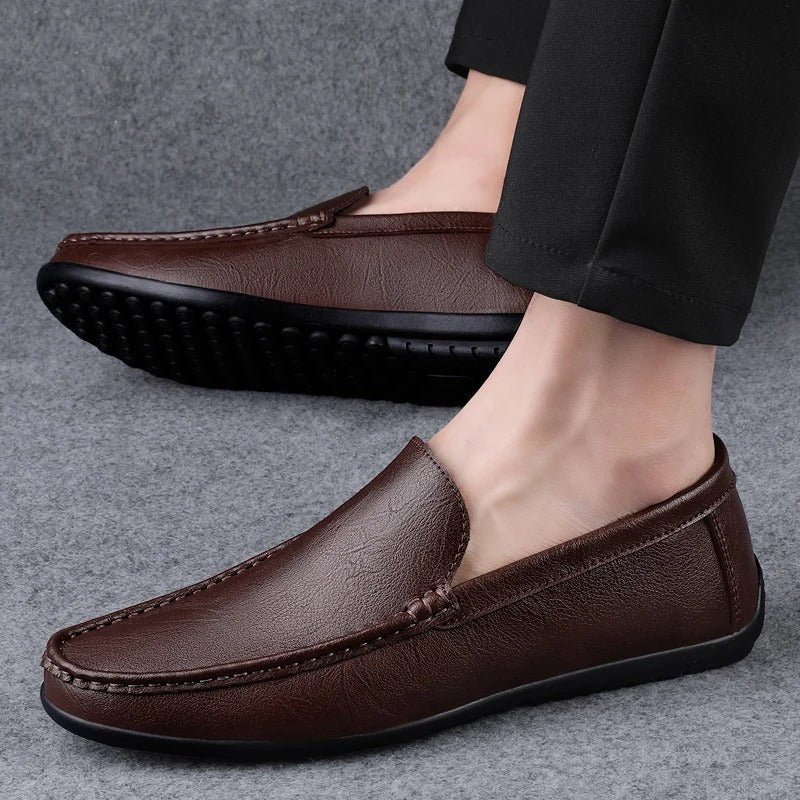 Luvo | Mocassins en Cuir Véritable – Élégance Classique et Confort