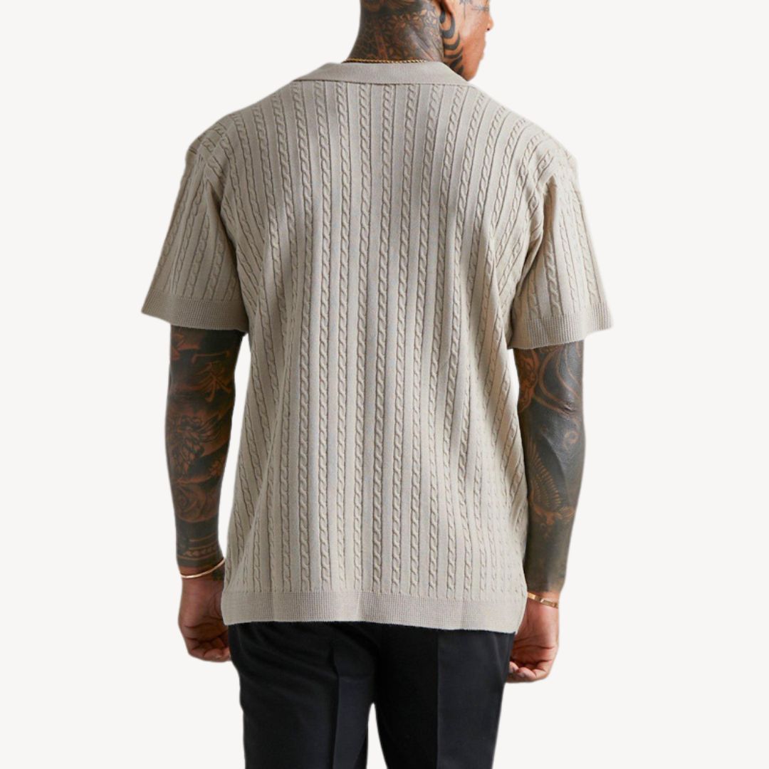 Luvo | Polo en Tricot à Boutons Pour Hommes - Manches courtes
