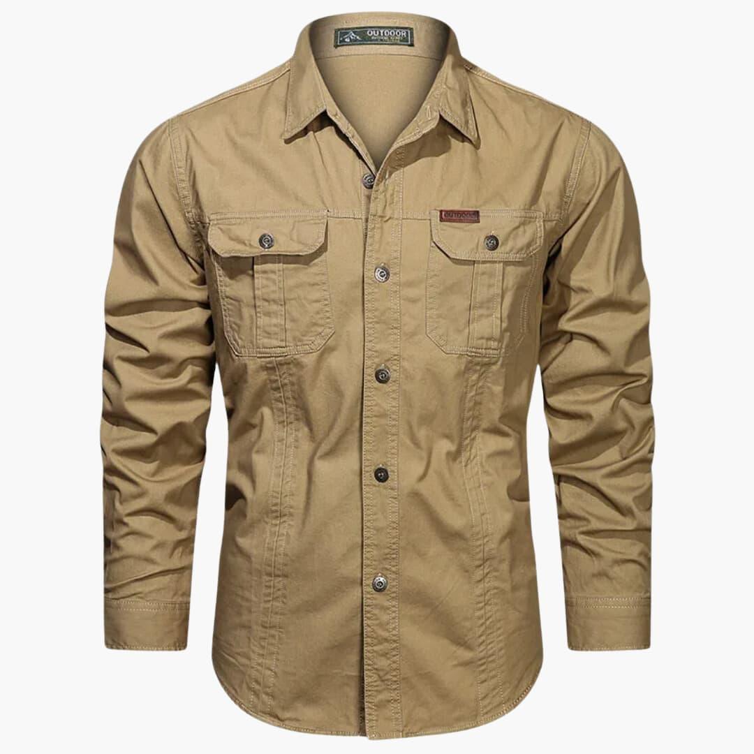 Luvo | Chemise Cargo Homme – Modèle à Poches Multiples