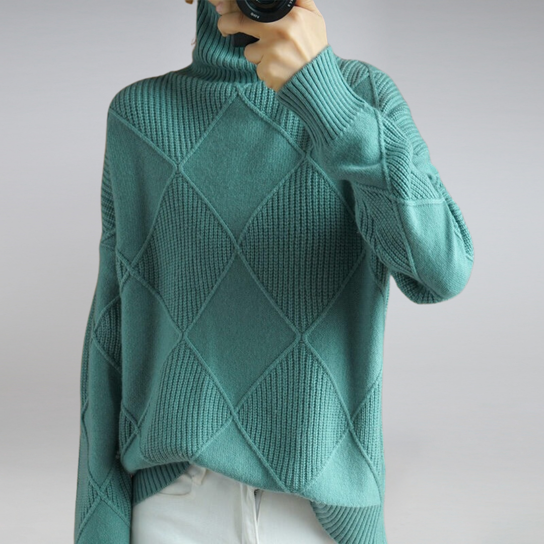 Luvo | Pull Doux à Col Roulé pour Femme – Pour l’Automne et l’Hiver