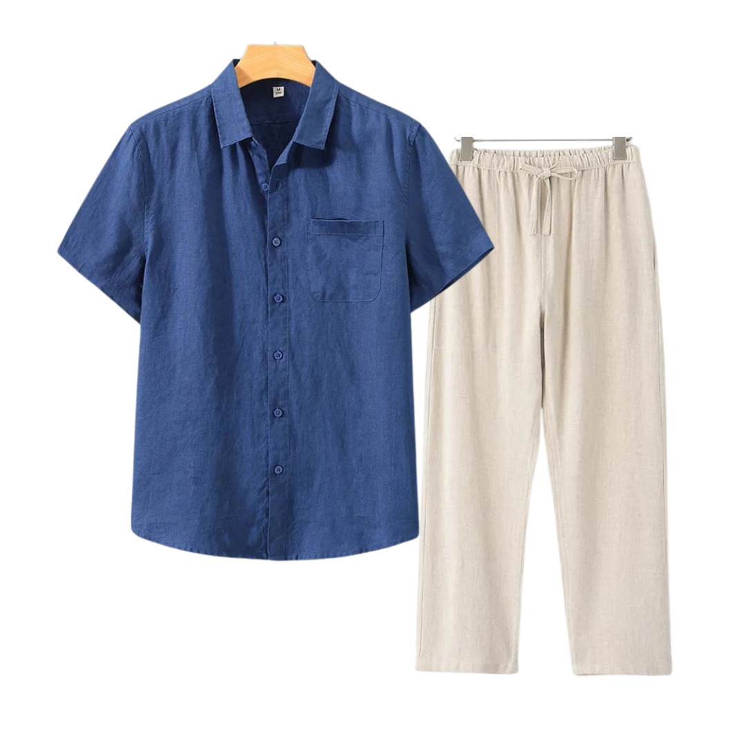 Luvo | Ensemble en Lin Parfait – Pour le Confort et le Style en Été