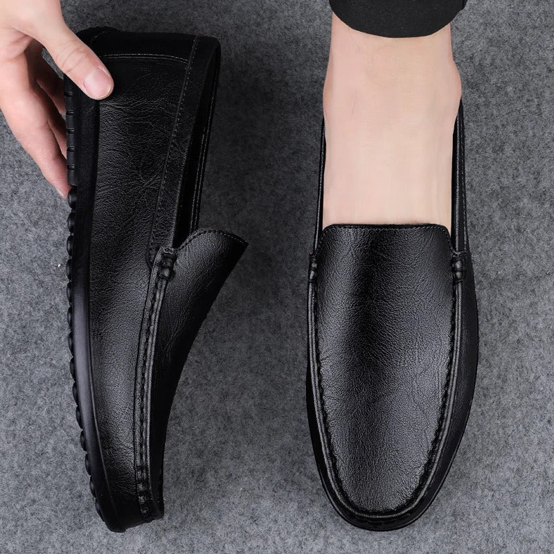 Luvo | Mocassins en Cuir Véritable – Élégance Classique et Confort