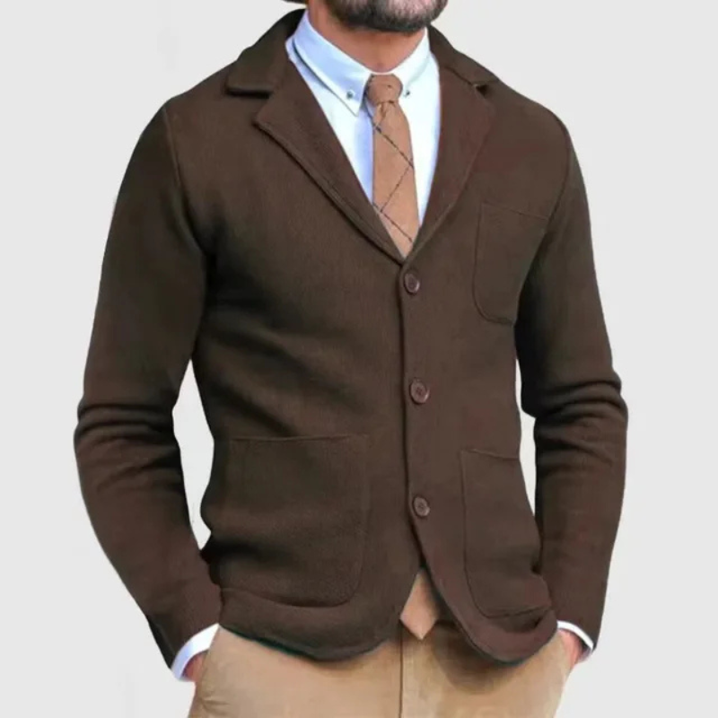 Luvo | Blazer léger slim fit pour homme – tricoté