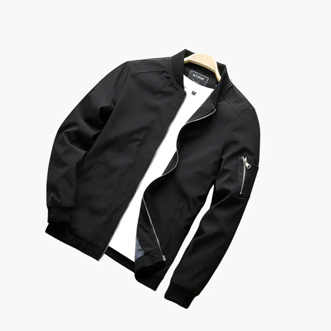 Blouson Homme – Coupe Ajustée avec Fermeture Éclair