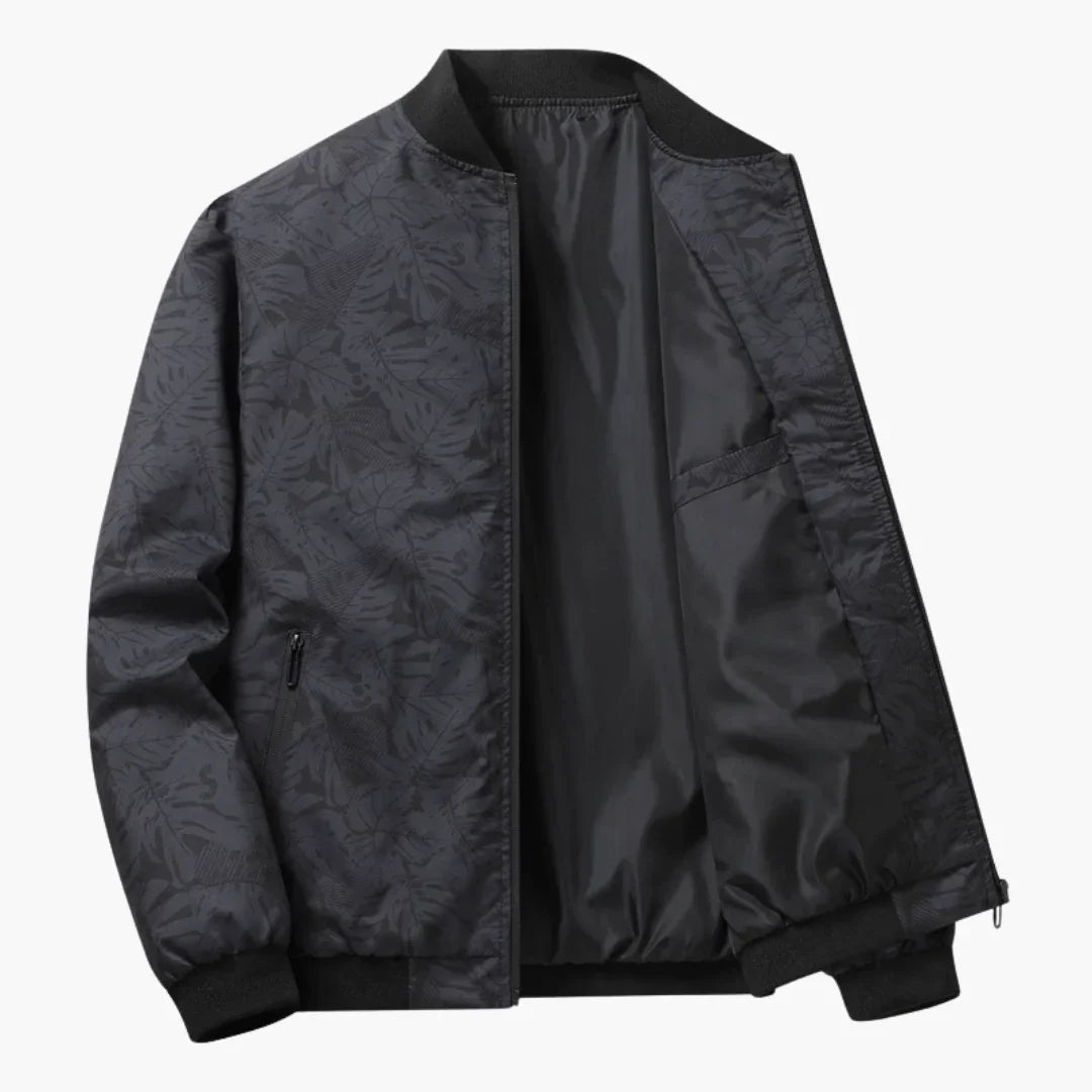 Luvo | Blouson Homme – Avec Bords Côtelés et Fermeture Éclair