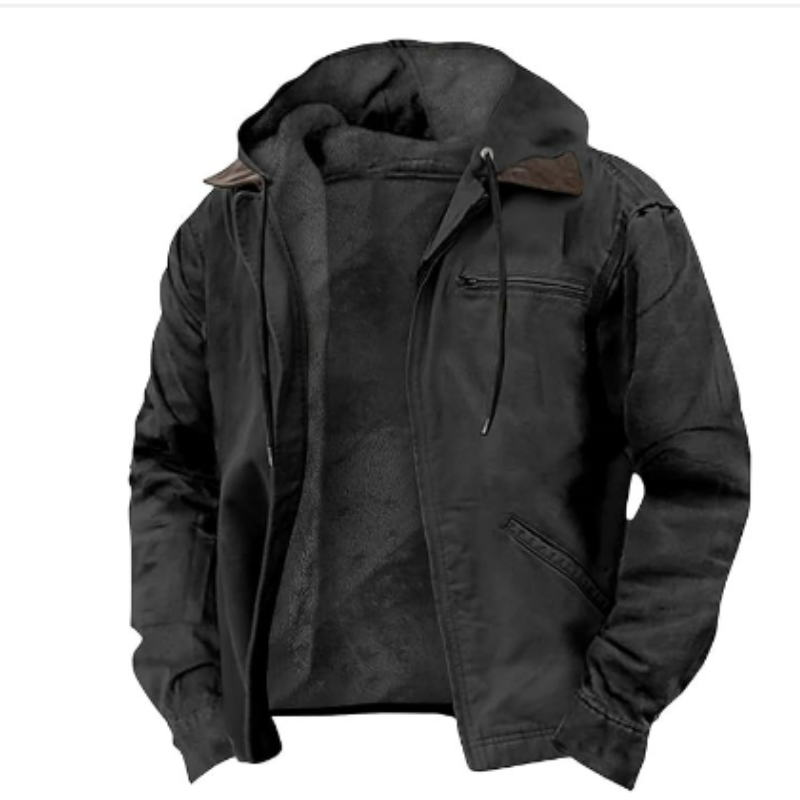 Luvo | Veste à capuche classique pour homme - Chaude
