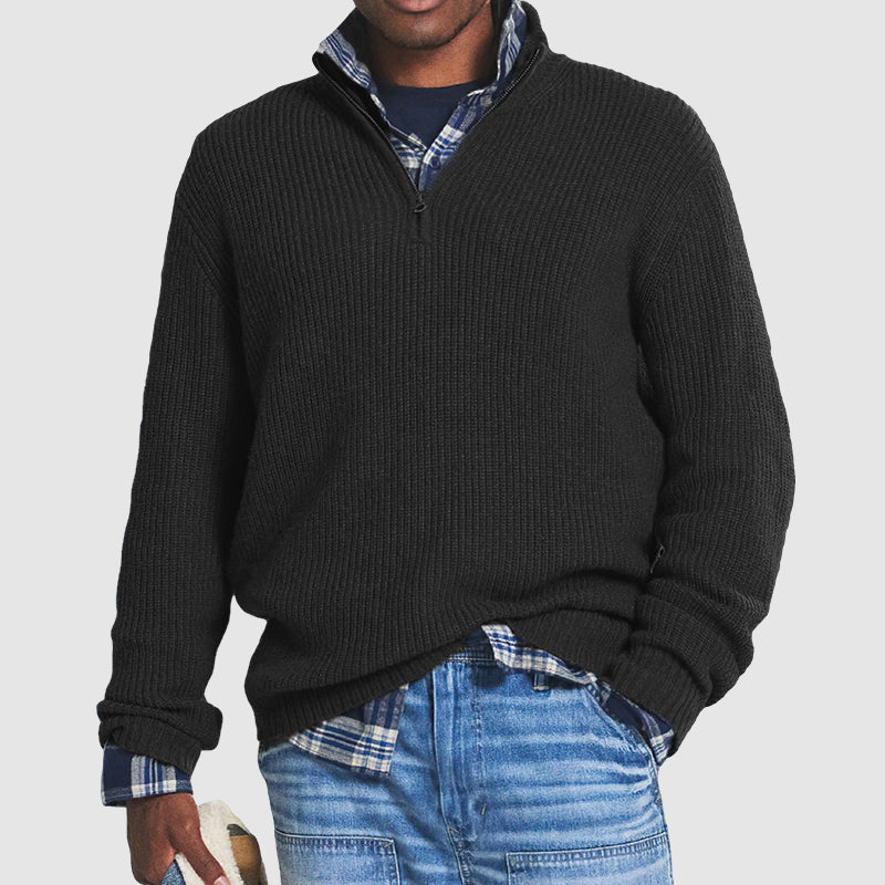 Luvo | Pull pour homme avec fermeture zippée