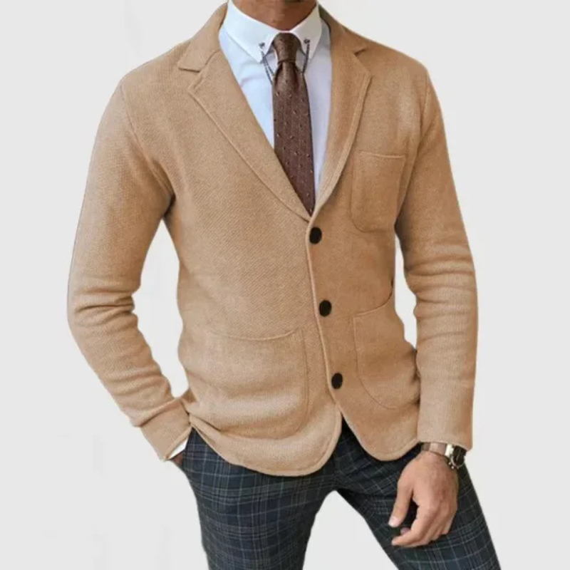 Luvo | Blazer léger slim fit pour homme – tricoté