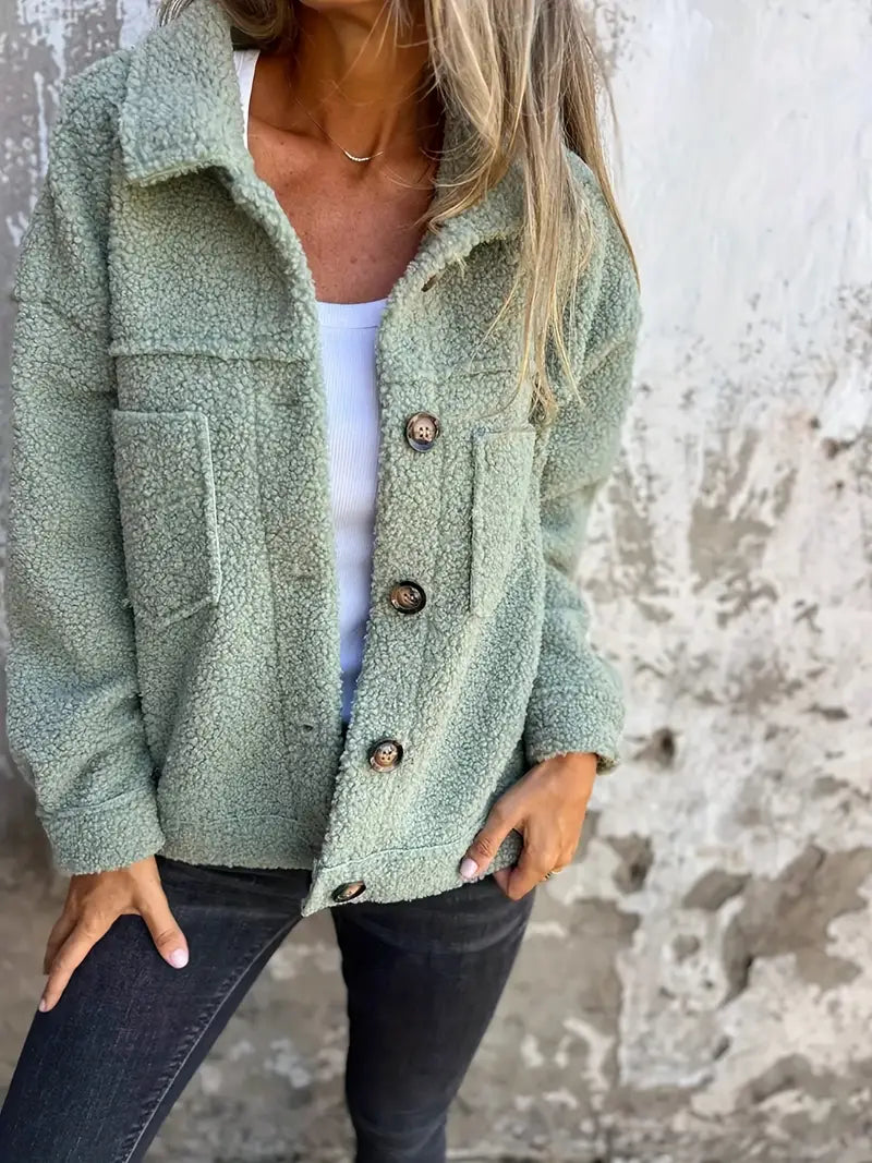 Luvo | Manteau Long en Teddy pour Femme – Décontracté et Chaud