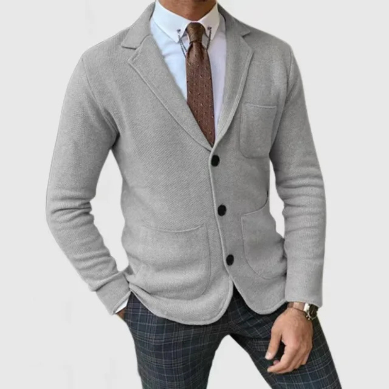 Luvo | Blazer léger slim fit pour homme – tricoté
