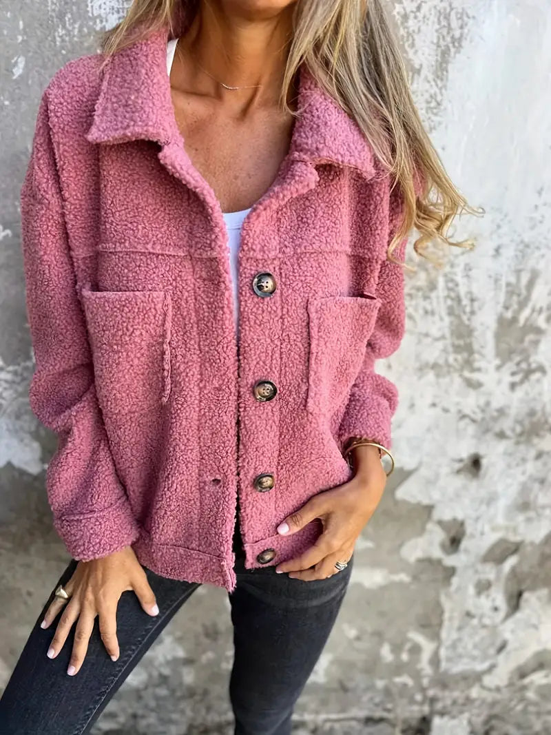 Luvo | Manteau Long en Teddy pour Femme – Décontracté et Chaud