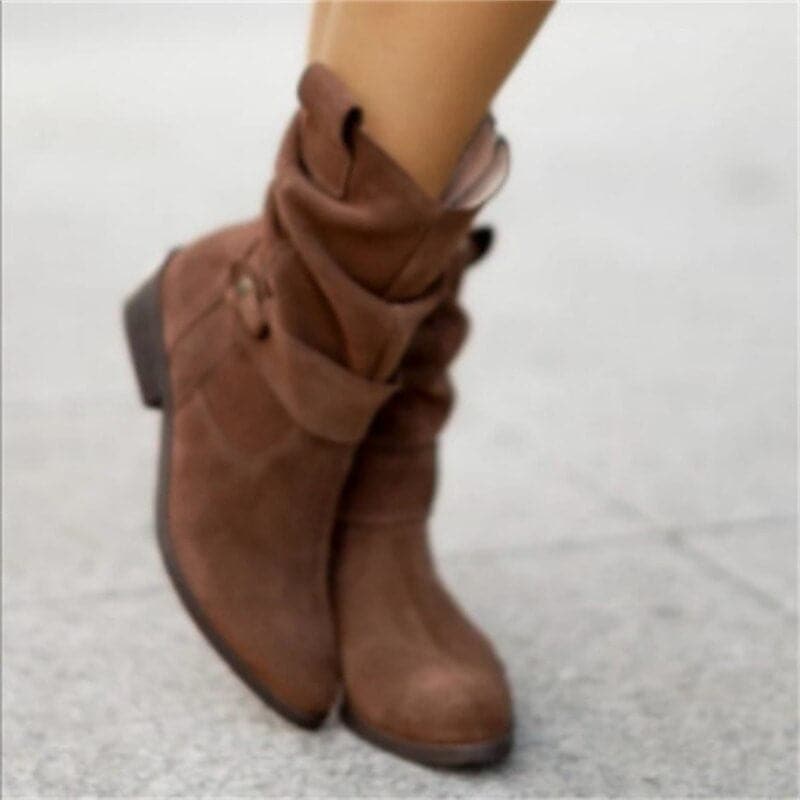 Luvo | Bottes pour Femme – Tige Large et Boucles Décoratives
