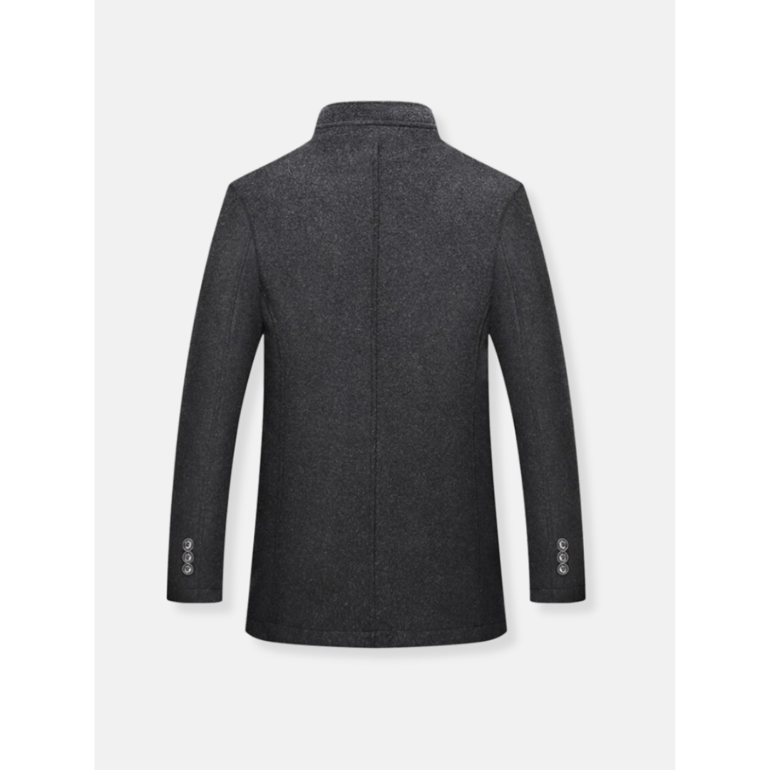 Luvo | Manteau long à manches longues avec fermeture zippée pour homme