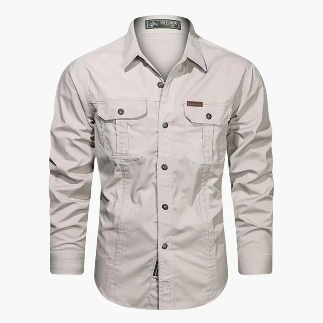 Luvo | Chemise Cargo Homme – Modèle à Poches Multiples