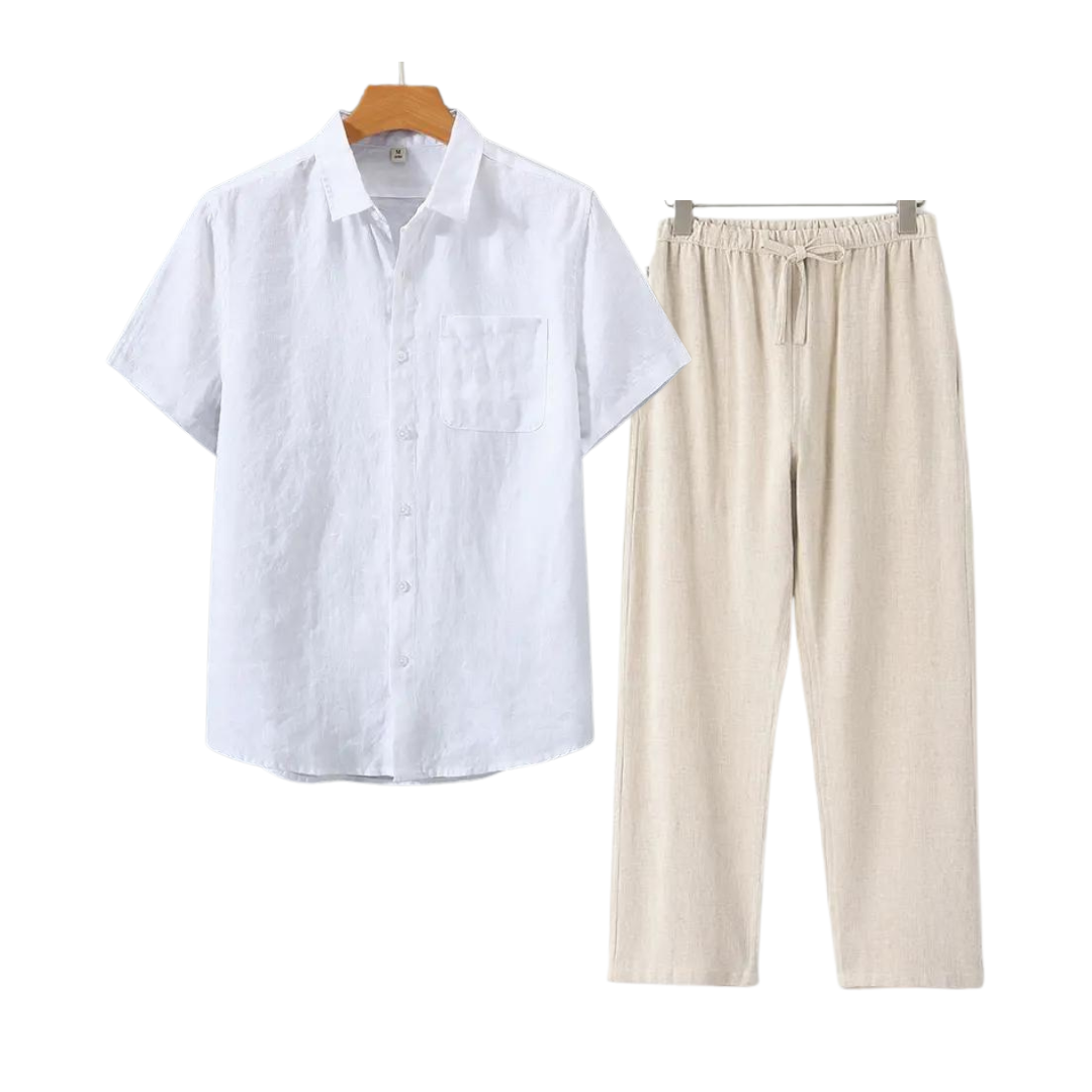 Luvo | Ensemble en Lin Parfait – Pour le Confort et le Style en Été