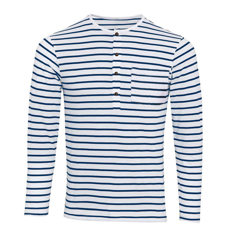 Luvo | Chemise à Rayures avec Col et Manches Longues