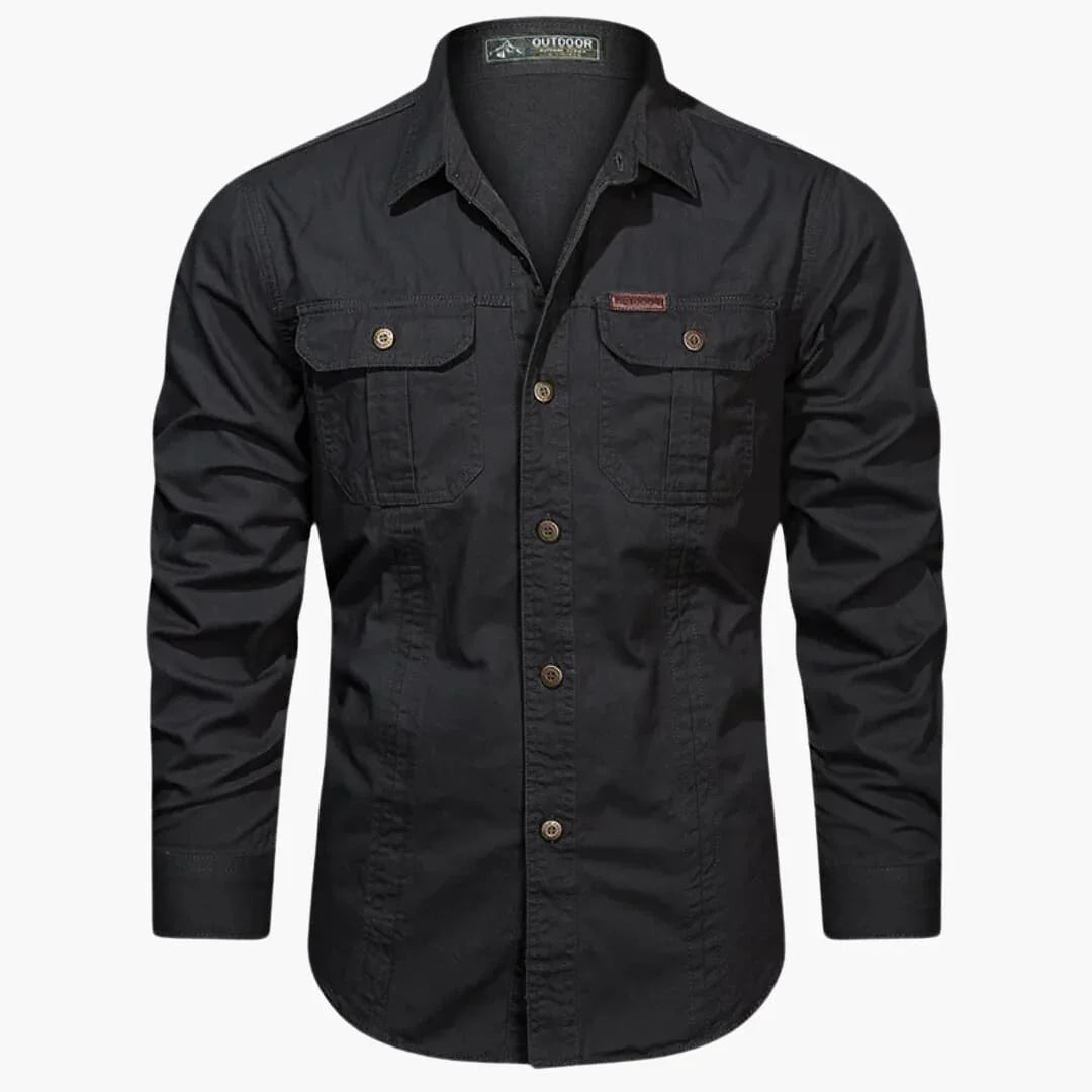 Luvo | Chemise Cargo Homme – Modèle à Poches Multiples