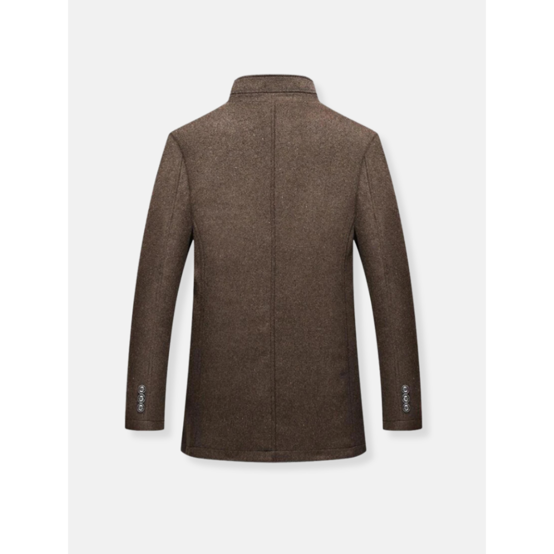 Luvo | Manteau long à manches longues avec fermeture zippée pour homme