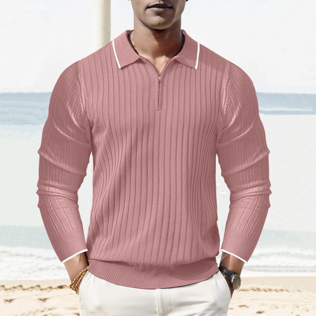 Luvo | Polo Homme en Tricot Côtelé – Style Moderne