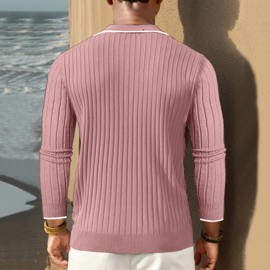 Luvo | Polo Homme en Tricot Côtelé – Style Moderne