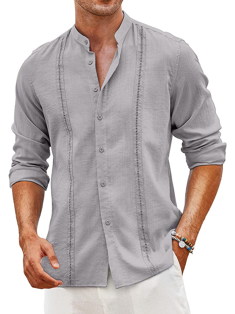 Luvo | Chemise Guayabera en Lin Brodée – Classique et Respirant