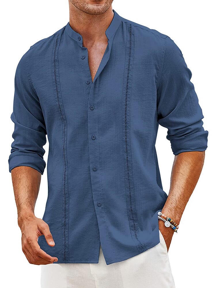 Luvo | Chemise Guayabera en Lin Brodée – Classique et Respirant