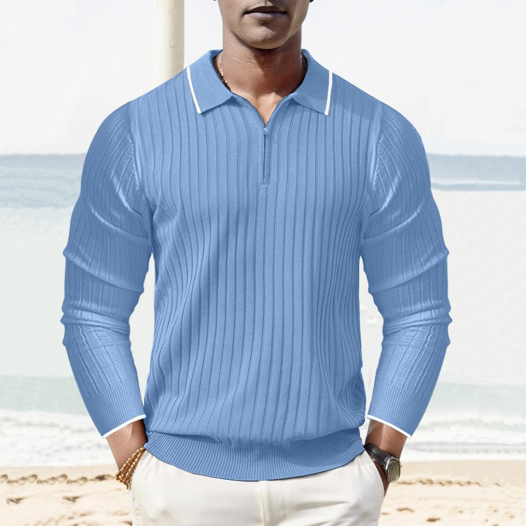 Luvo | Polo Homme en Tricot Côtelé – Style Moderne