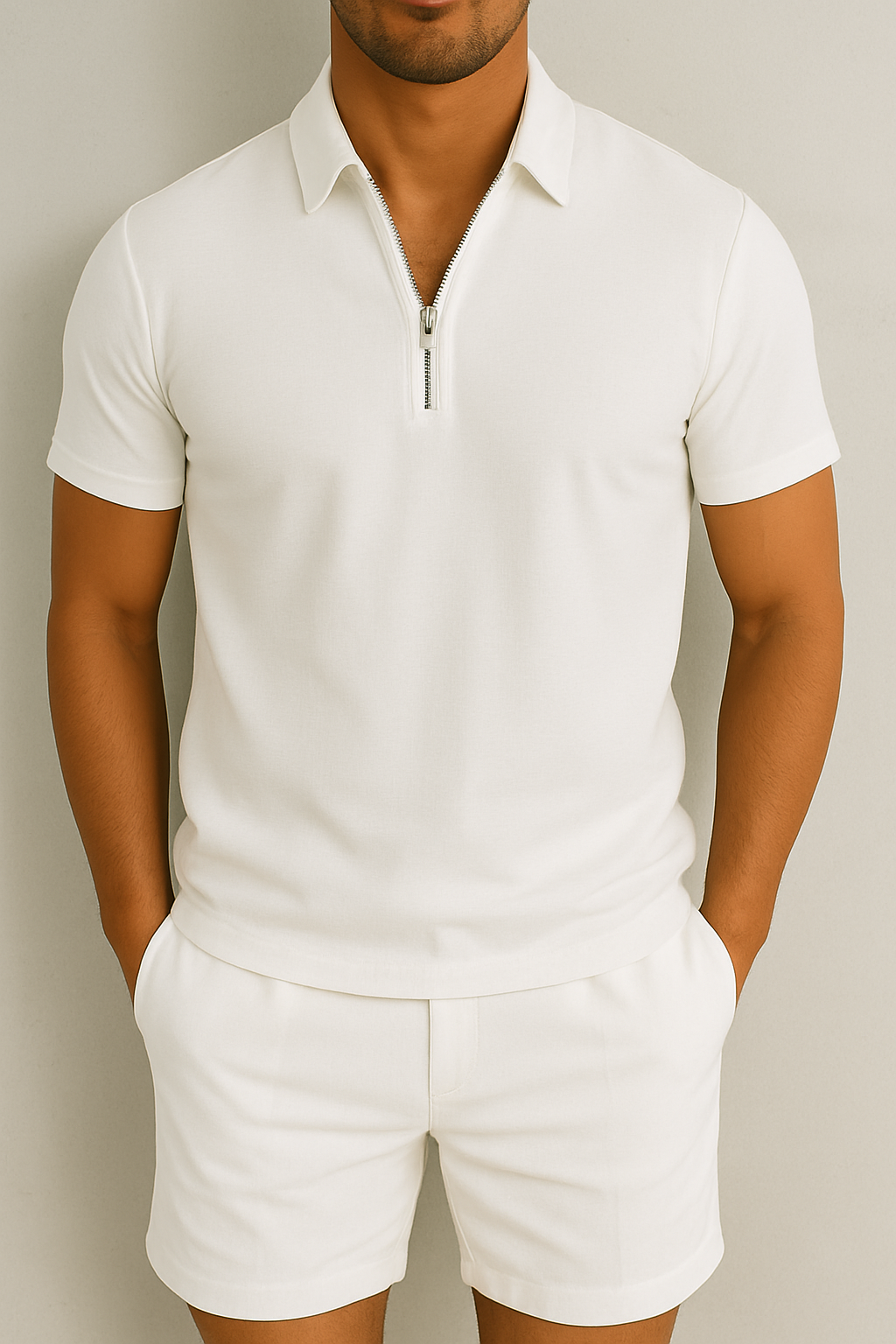 Luvo | Tenue d'Été pour Homme – Polo avec Short à la Coupe Parfaite