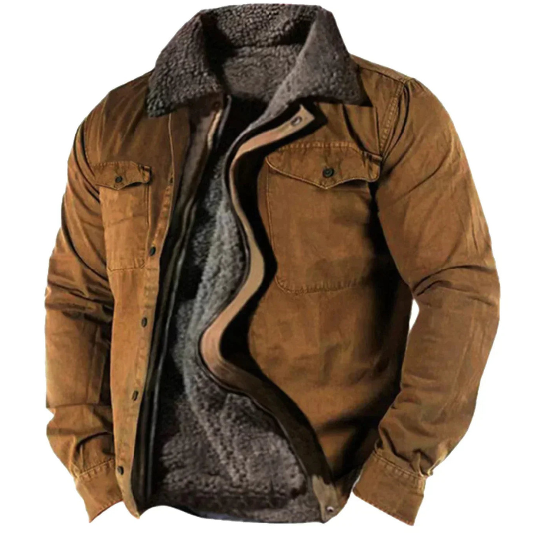 Luvo | Veste pour homme avec fermeture à boutons et doublure chaude