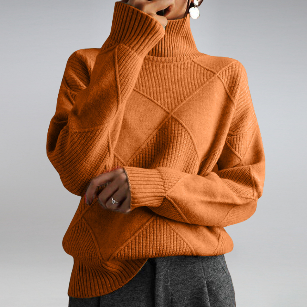 Luvo | Pull Doux à Col Roulé pour Femme – Pour l’Automne et l’Hiver