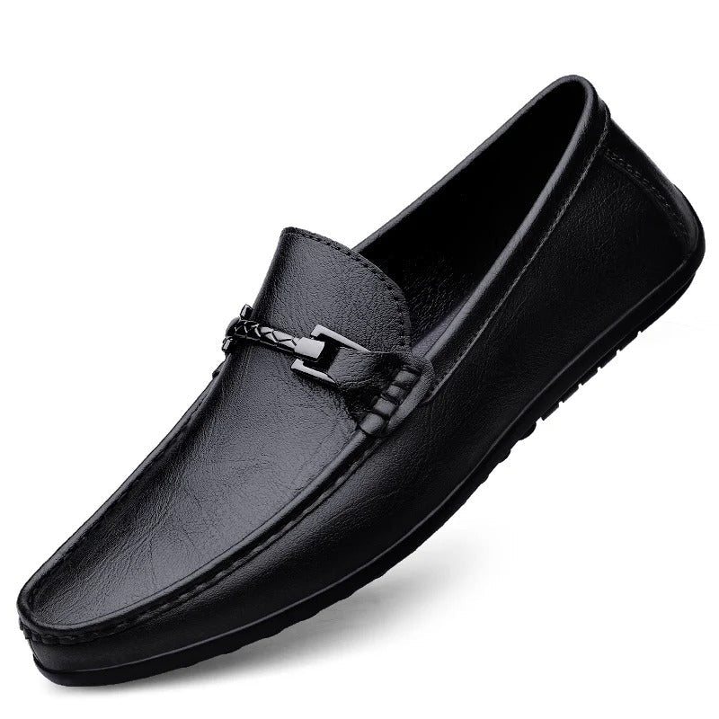 Luvo | Mocassins en Cuir Véritable – Élégance Classique et Confort