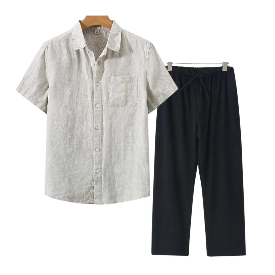 Luvo | Ensemble en Lin Parfait – Pour le Confort et le Style en Été