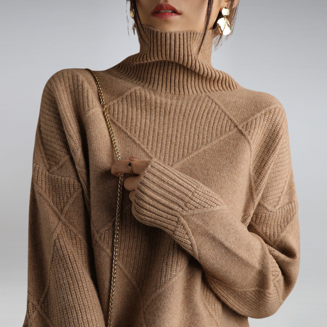 Luvo | Pull Doux à Col Roulé pour Femme – Pour l’Automne et l’Hiver
