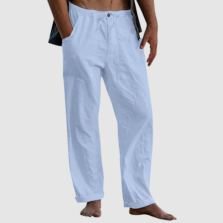 Luvo | Pantalon de lin décontracté pour hommes