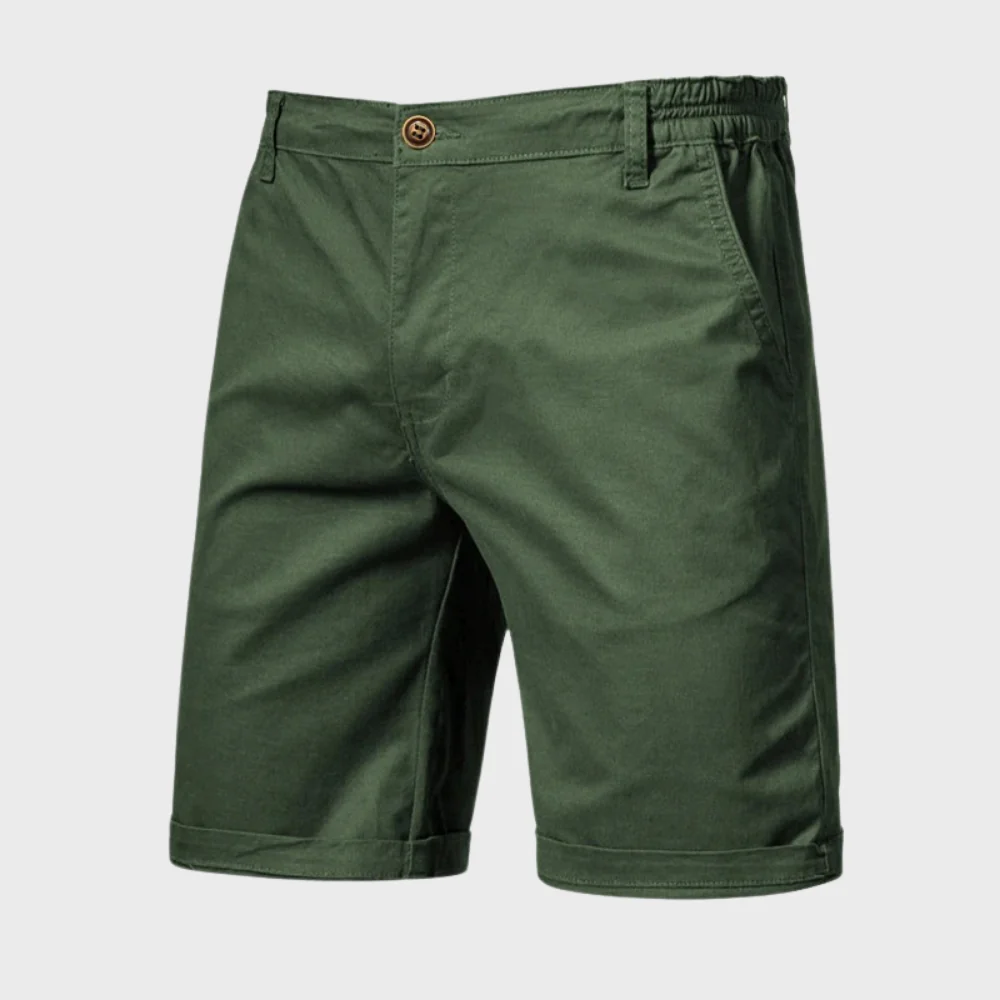 Luvo | Chino Short pour Homme – Short Décontracté en Coton avec Taille Élastique