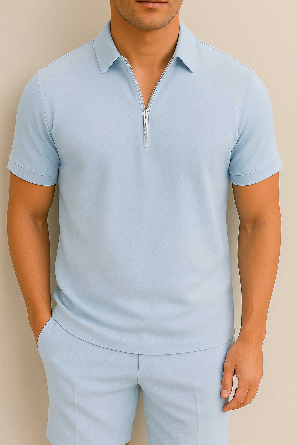 Luvo | Tenue d'Été pour Homme – Polo avec Short à la Coupe Parfaite
