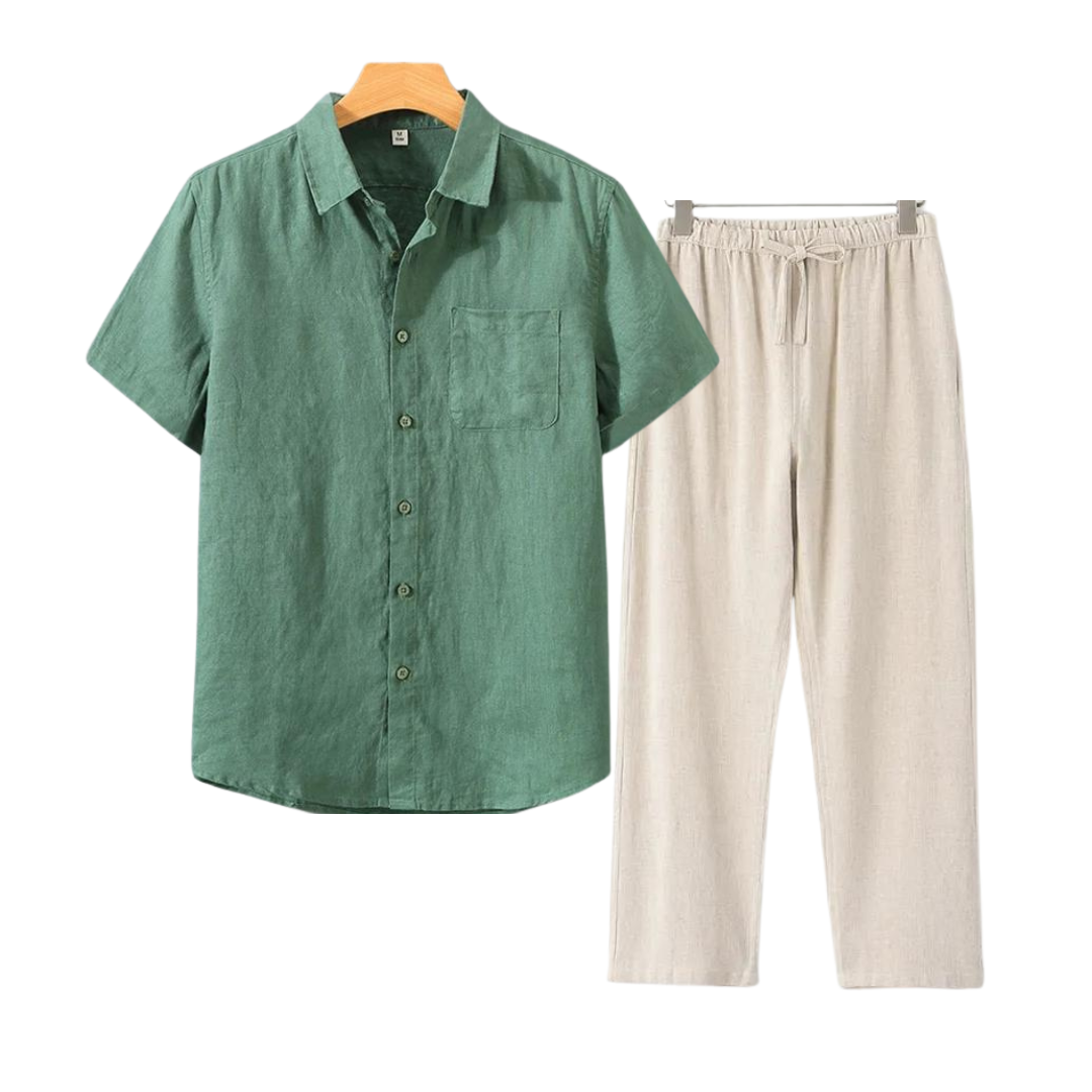 Luvo | Ensemble en Lin Parfait – Pour le Confort et le Style en Été