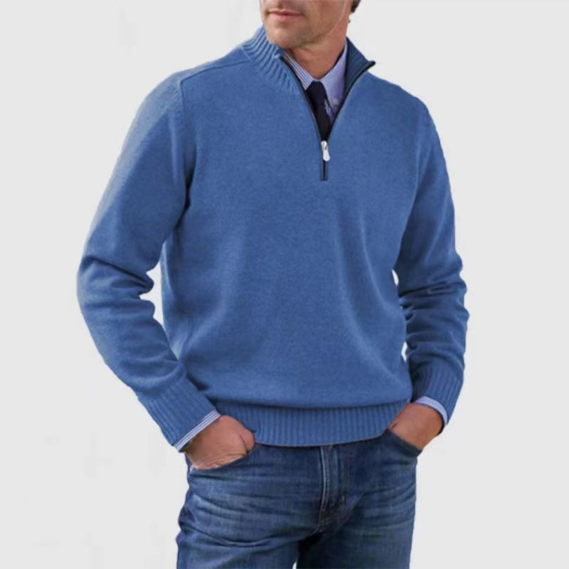 Luvo | Pull pour Homme – Demi-Fermeture Éclair et Manches Longues