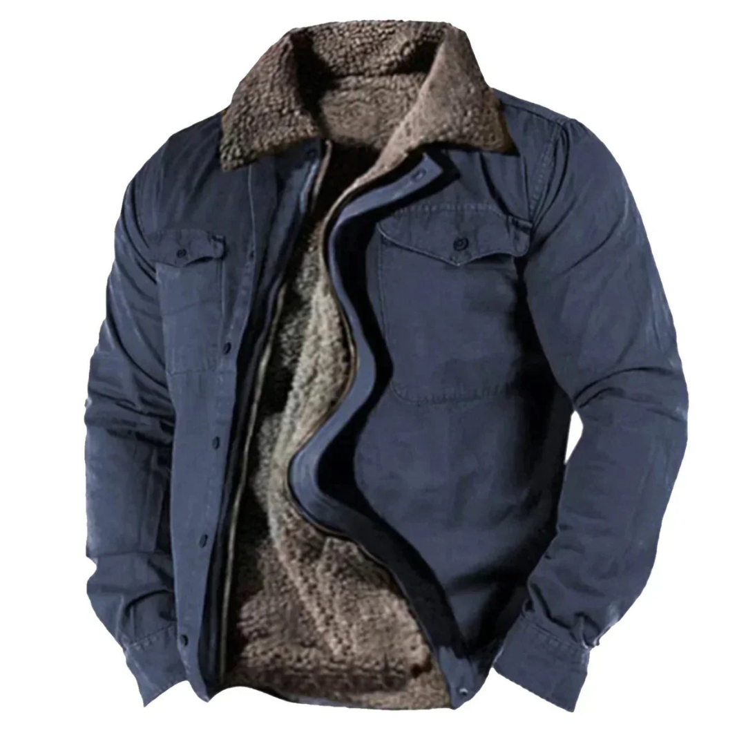 Luvo | Veste pour homme avec fermeture à boutons et doublure chaude