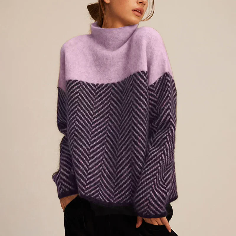 Luvo | Pull automne à col pour femme