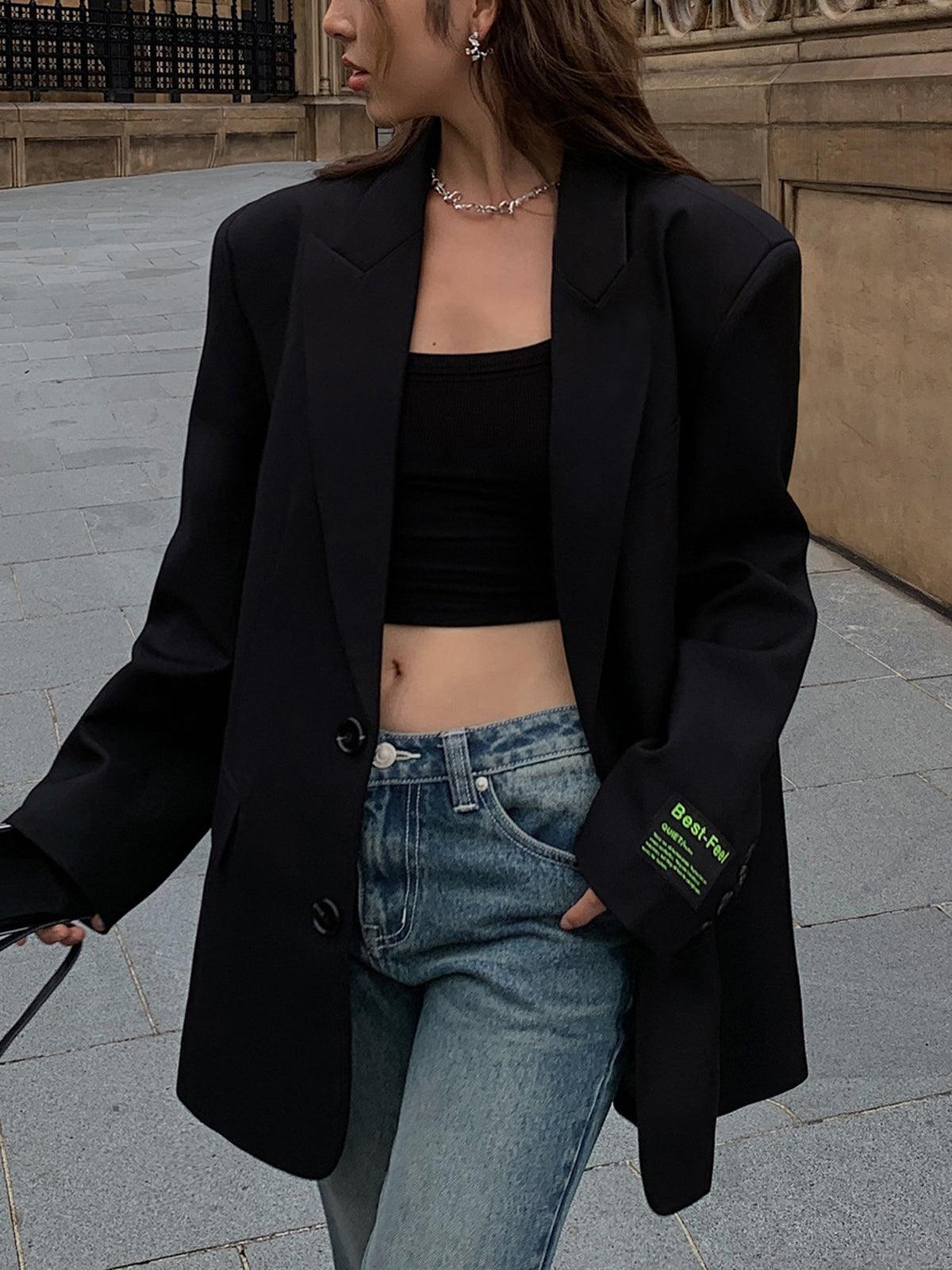 Luvo | Blazer Classique Surdimensionné Pour Femmes